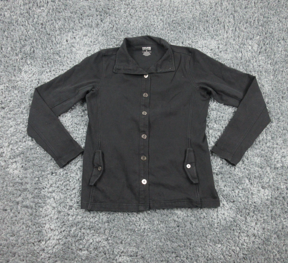 Duluth Jacket Womens Medium Black Long Sleeve Shacket